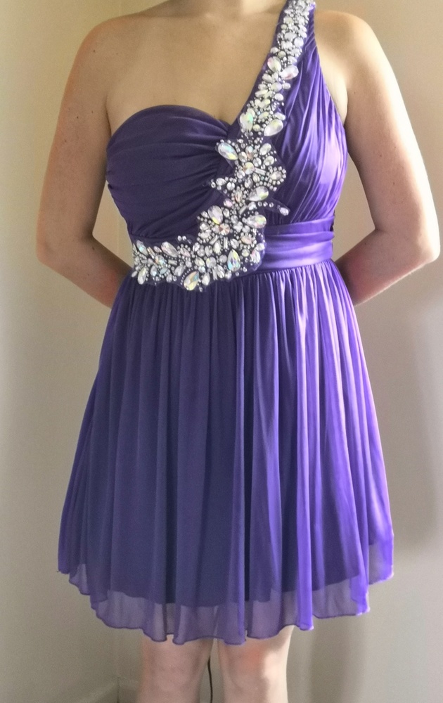 Purple homecoming dress